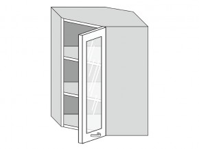 19.60.3у Шкаф настенный (h=913) угловой на 600мм со стекл. дверцей в Урае - uraj.магазин96.com | фото
