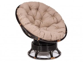 Кресло-качалка Papasan w 23/01 B с подушкой Antique brown, экошерсть Коричневый в Урае - uraj.магазин96.com | фото