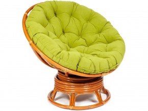 Кресло-качалка Papasan w 23/01 B с подушкой Cognac, флок Олива в Урае - uraj.магазин96.com | фото