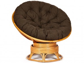 Кресло-качалка Papasan w 23/01 B с подушкой Honey, ткань Коричневый в Урае - uraj.магазин96.com | фото