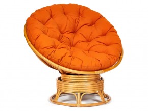 Кресло-качалка Papasan w 23/01 B с подушкой Honey, ткань Оранжевый в Урае - uraj.магазин96.com | фото