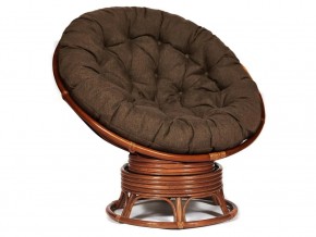 Кресло-качалка Papasan w 23/01 B с подушкой Pecan, ткань Коричневый в Урае - uraj.магазин96.com | фото