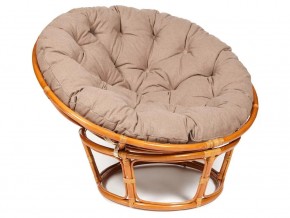 Кресло Papasan 23/01 W с подушкой Cognac, экошерсть Коричневый в Урае - uraj.магазин96.com | фото