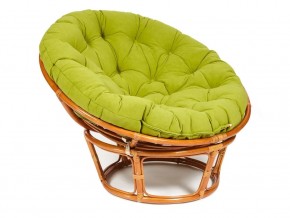 Кресло Papasan 23/01 W с подушкой Cognac, флок Олива в Урае - uraj.магазин96.com | фото