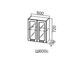 Ш600с/720 Шкаф навесной 600/720 (со стеклом) в Урае - uraj.магазин96.com | фото